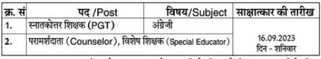 Kendriya Vidyalaya WCL Chandrapur Bharti 2023