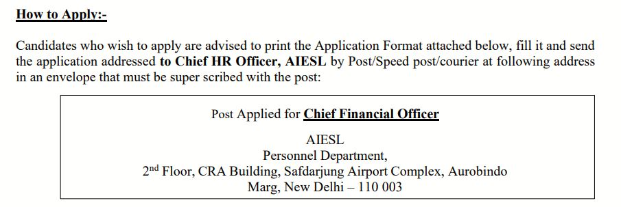 How to Apply - AIESL Bharti 2025